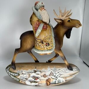 G. Debrekht Santa with Moose #204 Northern Friend